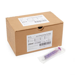 SOL-M Oral Syringe (purple plunger) 20ml