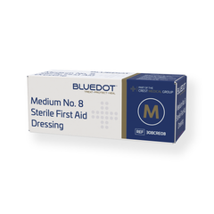 Blue Dot Boxed Medium No8 Dressing