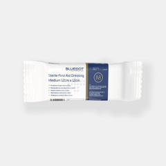 Blue Dot Flow Wrapped Medium Dressing