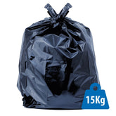 CleanWorks Wheelie Bin Liner Black 27 x 46 x 51" CHSA 15kg