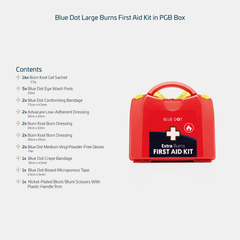 Blue Dot Extra Burns First Aid Kit In Red PGB Box