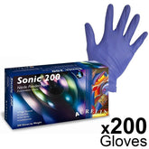 Aurelia Sonic 200 - Blue Nitrile Examination Gloves - Medium