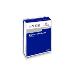 Jangro Professional 2 Ply Zig-Zag Hand Towels - White