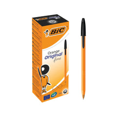 BIC Orange Original Ballpoint Pen Black Fine Pack of 20