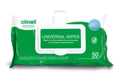 Clinell Universal Wipes Clip Pack 50