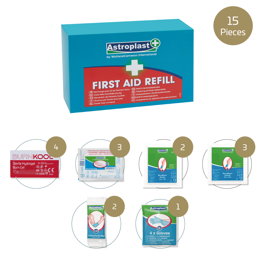 Wallace Cameron Medium Burns First Aid Kit Refill