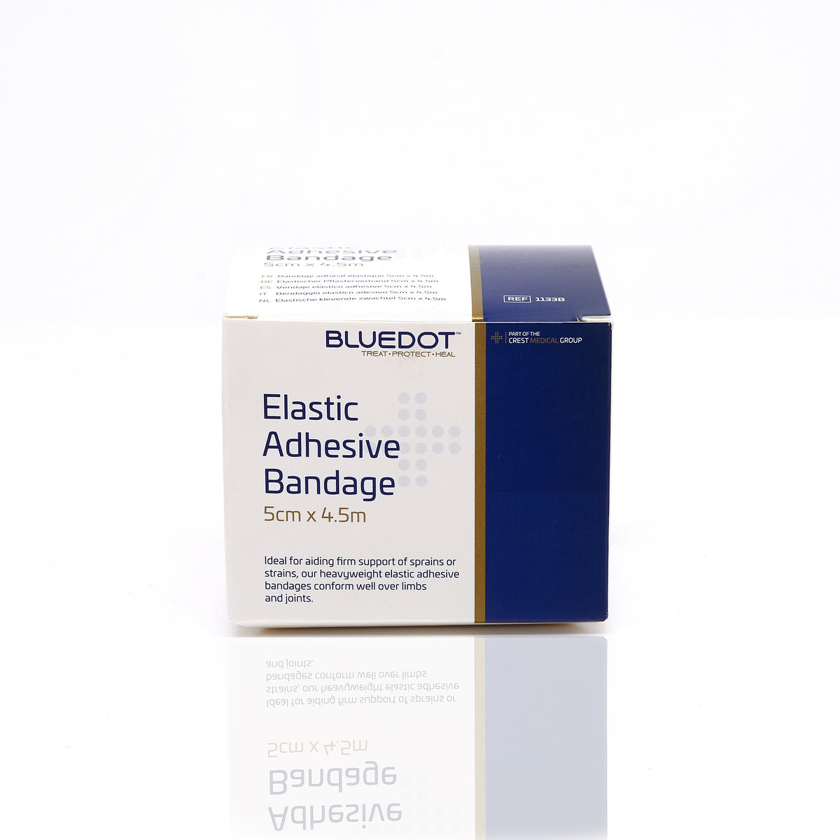 Blue Dot Boxed Elastic Adhesive Bandage (EAB) 5cm x 4.5m