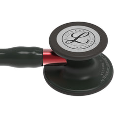 Littmann Cardiology IV Diagnostic Stethoscope: Black & Black - Red Stem 6200