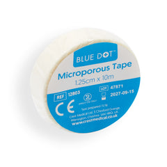 Blue Dot Microporous Tape 1.25cm x 10m