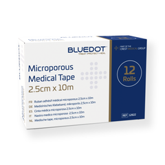 Blue Dot Microporous Tape 2.5cm x 10m (Box 12)