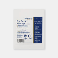 Blue Dot Eye Pad and Bandage