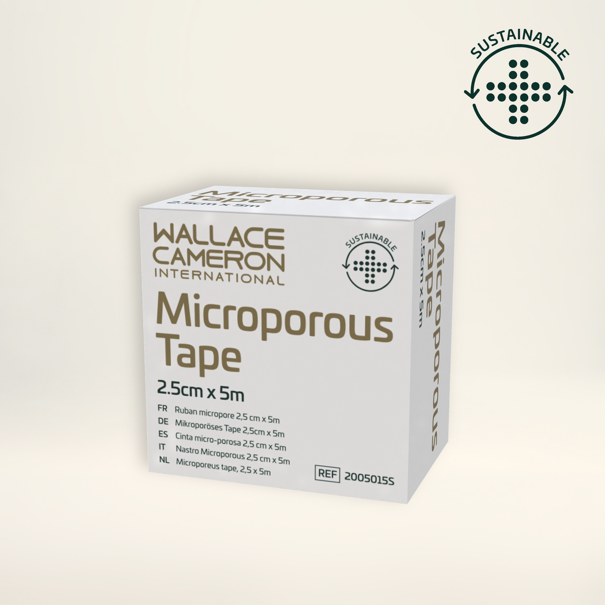 Wallace Cameron Sustainable Microporous Tape 2.5cm x 5m