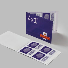 4 x 1st Class Stamp Book