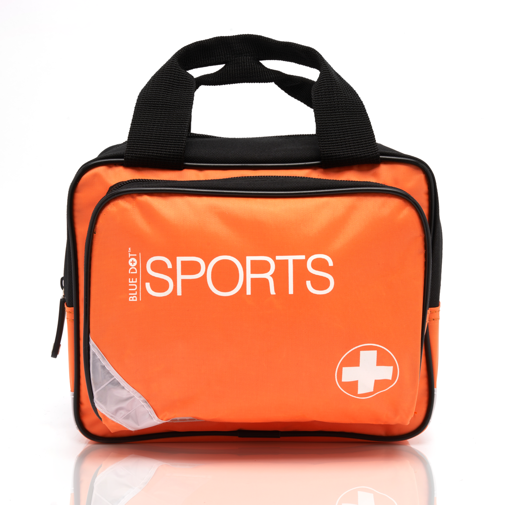 Empty Small Orange Sports First Aid Bag