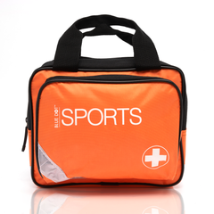 Empty Small Orange Sports First Aid Bag
