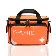 Empty Large Orange Sports First Aid Bag