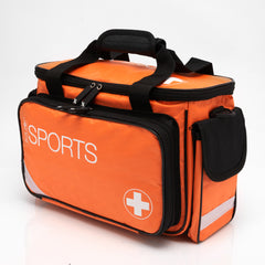 Empty Large Orange Sports First Aid Bag