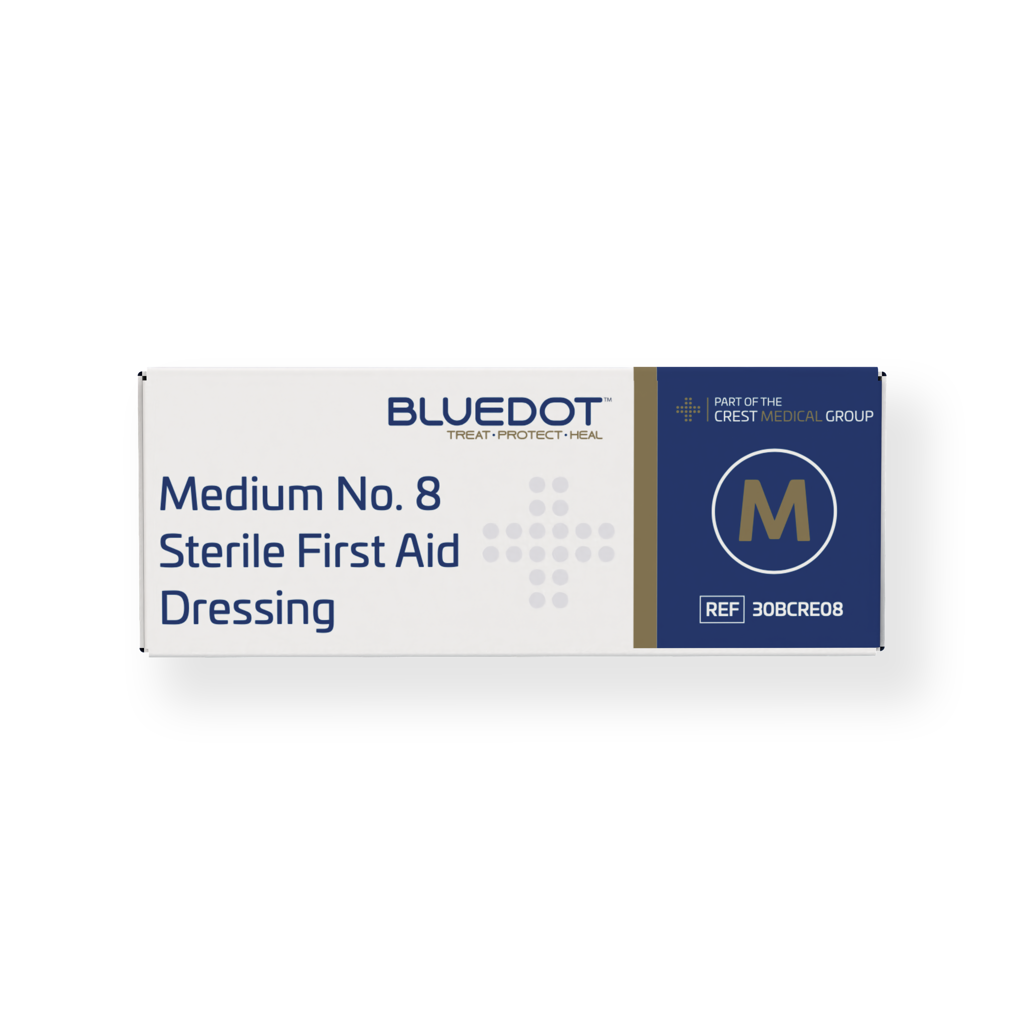 Blue Dot Boxed Medium No8 Dressing