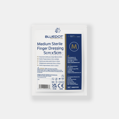 Blue Dot 5cm x 5cm Finger Dressing