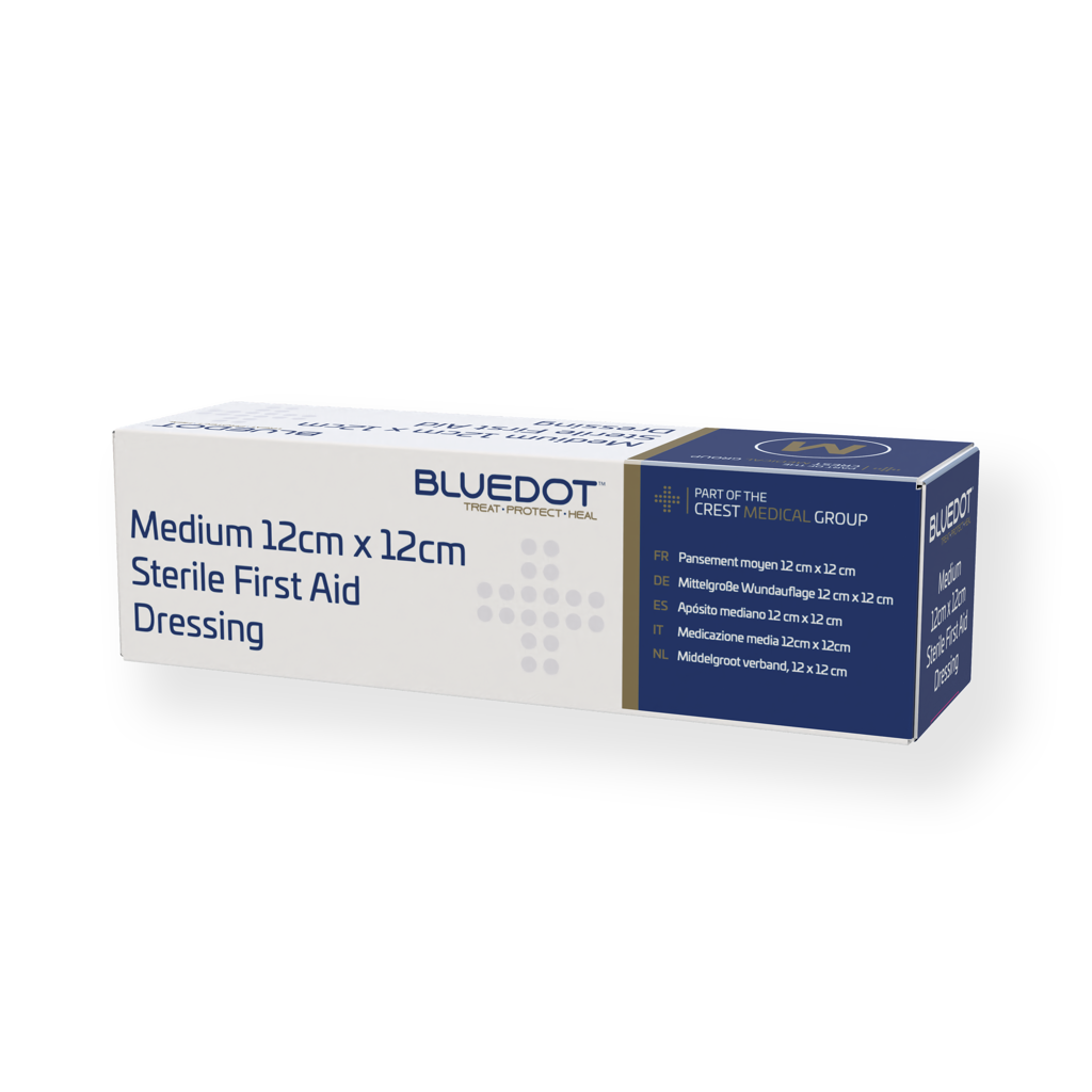Blue Dot Boxed Medium Dressing