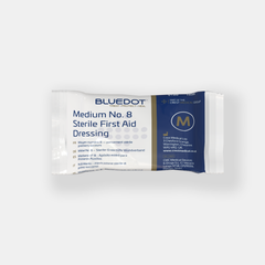 Blue Dot Flow Wrapped Medium No8 Dressing