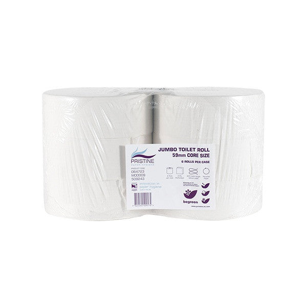 PRISTINE Maxi Jumbo 2Ply Toilet Roll White 400M