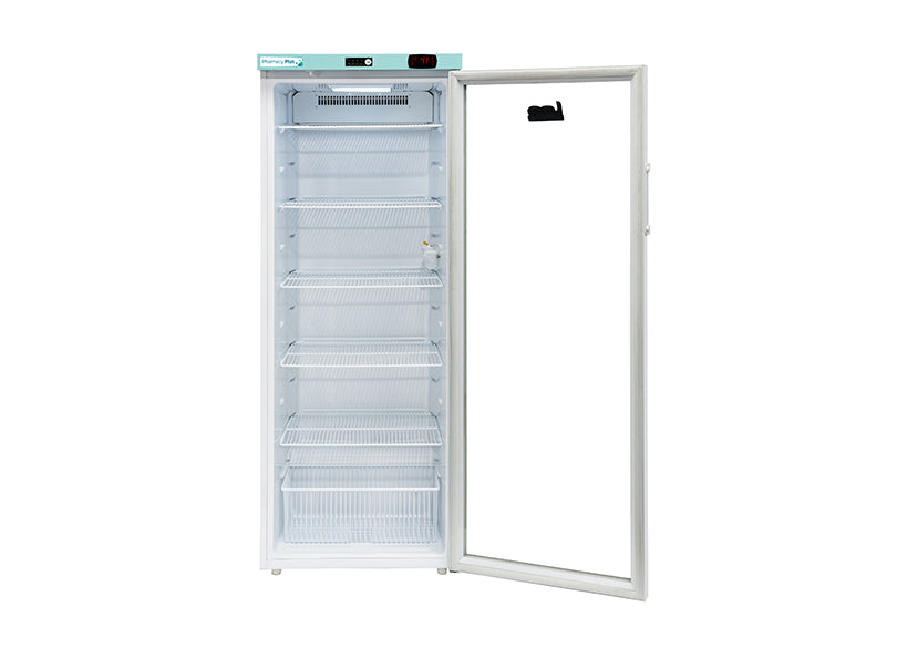 PPGR310BT-DLK - Lec 310L Freestanding Pharmacy Plus Fridge with Digital Lock and Glass Door