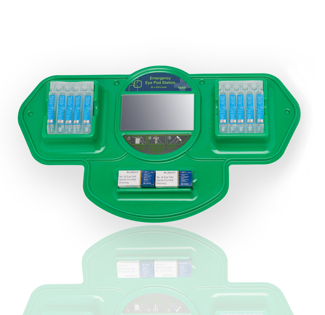 Eye Wash Station including 20ml Pods and Dressings