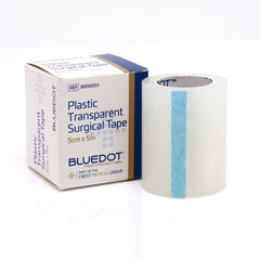Blue Dot Transparent Tape 5cm x 5m