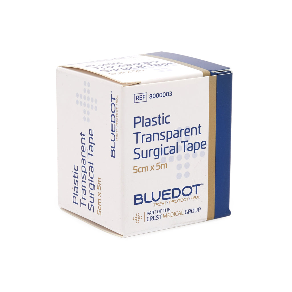 Blue Dot Transparent Tape 5cm x 5m