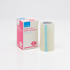 Blue Dot Transparent Tape 7.5cm x 5m