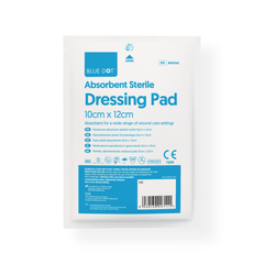 Blue Dot 10cm x 12cm Sterile Absorbent Dressing Pads (Box 20)