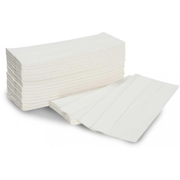 Jangro 2 Ply C-Fold Hand Towels - White