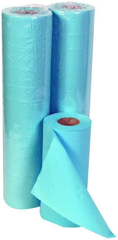 Jangro Professional 2 Ply Couch Roll - 20" - Blue