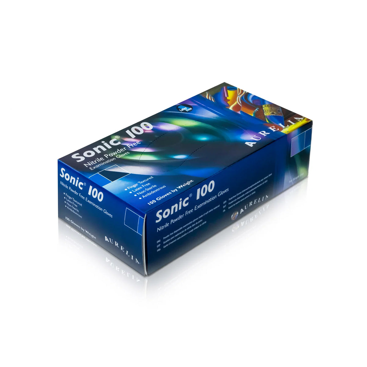 Aurelia Sonic 100 - Blue Nitrile Examination Gloves