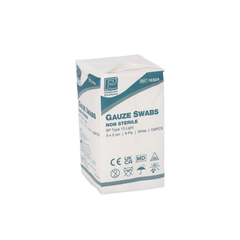 Gauze Swabs: 5 x 5cm 8 Ply x 100