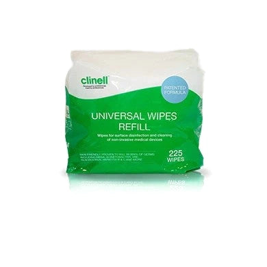 Clinell Universal Sanitising Wipes Per Bucket 225 Refill