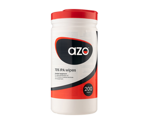 Azo® Alcohol Equipment 70% IPA Disinfectant Wipes CE - 200 Wipes