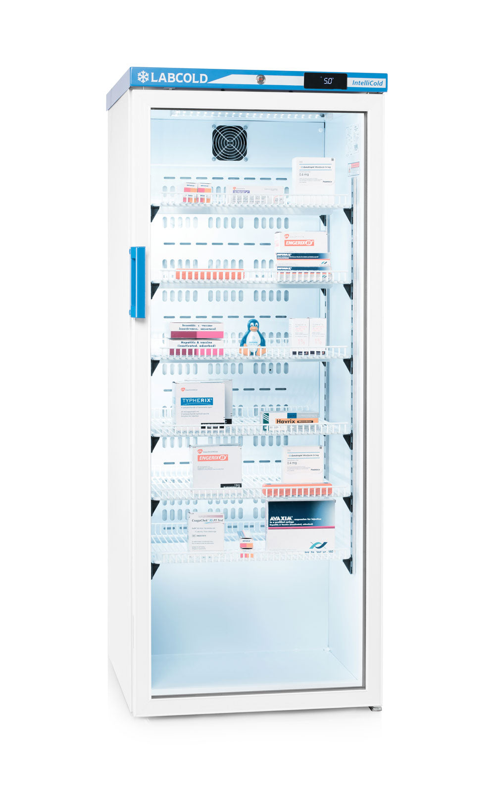 RLDG1019 - 340L Free Standing Pharmacy Fridge with Glass Door
