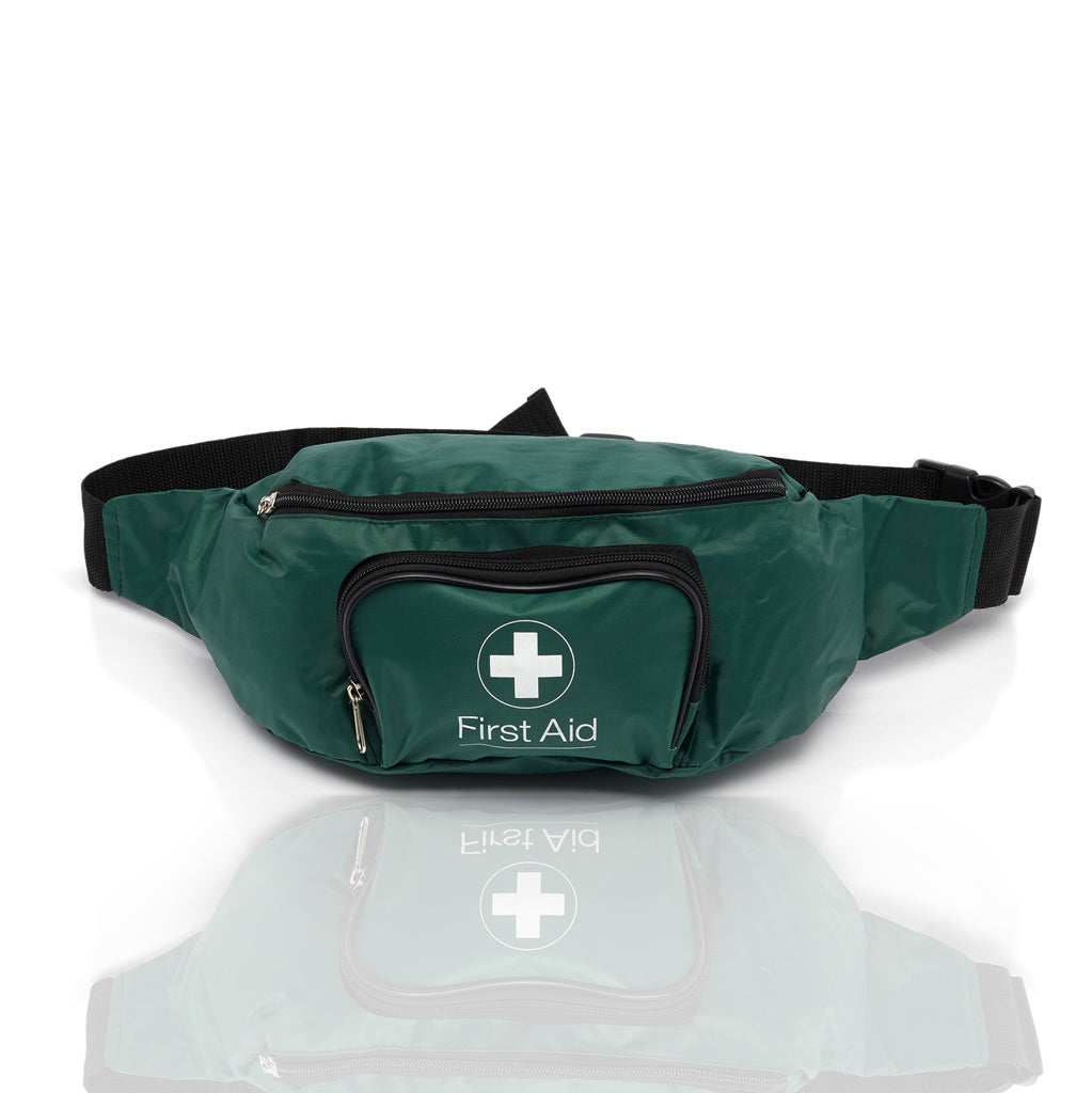 Empty Green First Aid Bum Bag