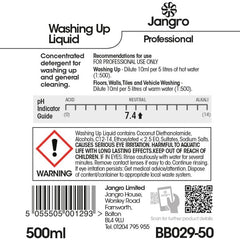 Jangro Professional Washing Up Liquid - 500ml