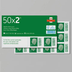 50 x 2nd Class Stamp Sheet