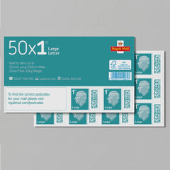 50 x 1st Class Large Letter Stamp Sheet