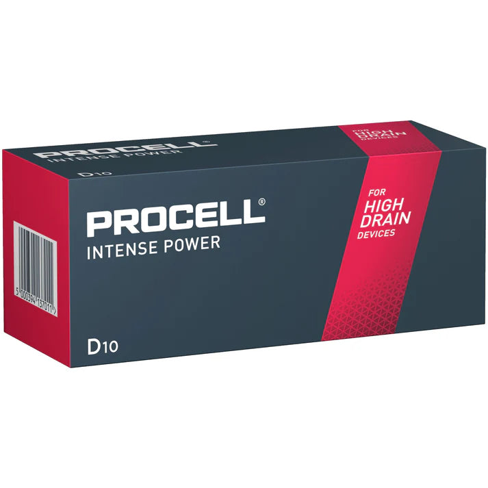 Procell Intense Batteries (D/LR20) - Box of 10 Cells