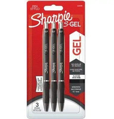 Sharpie Black S-Gel Pen Pack of 3