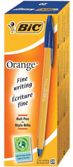 Bic Orange Ball Pen Fine Blue