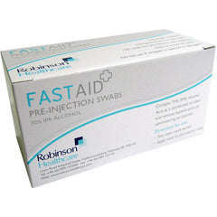 Robinsons FastAid 70% IPA Alcohol Pre-Injection Swabs x 100